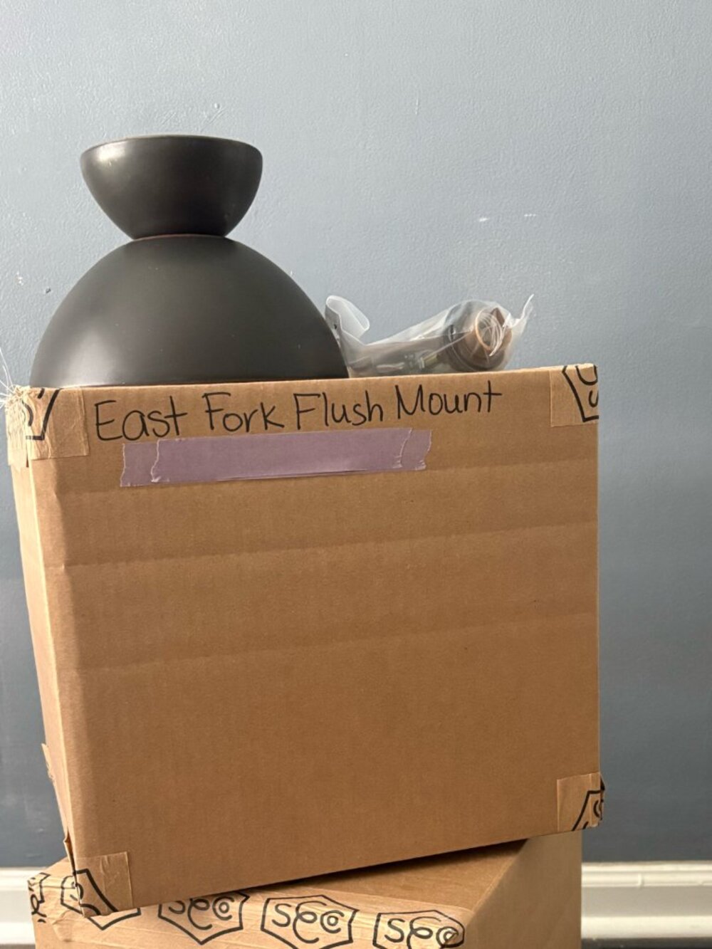 Schoolhouse x East Fork Ceramic Flush Mount Lights — New Open Box